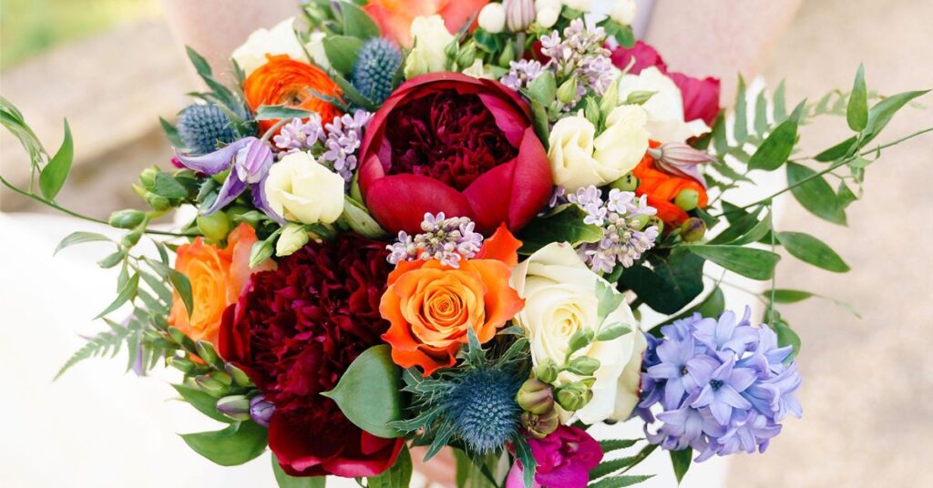 Peonies with Different Flowers