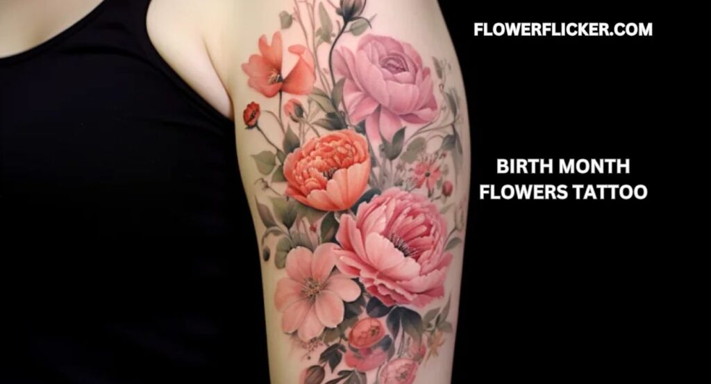 birth month flowers tattoo